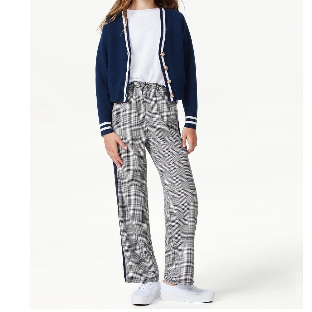 Free Assembly Girls Wide Leg Varsity Pants, Size 7/8